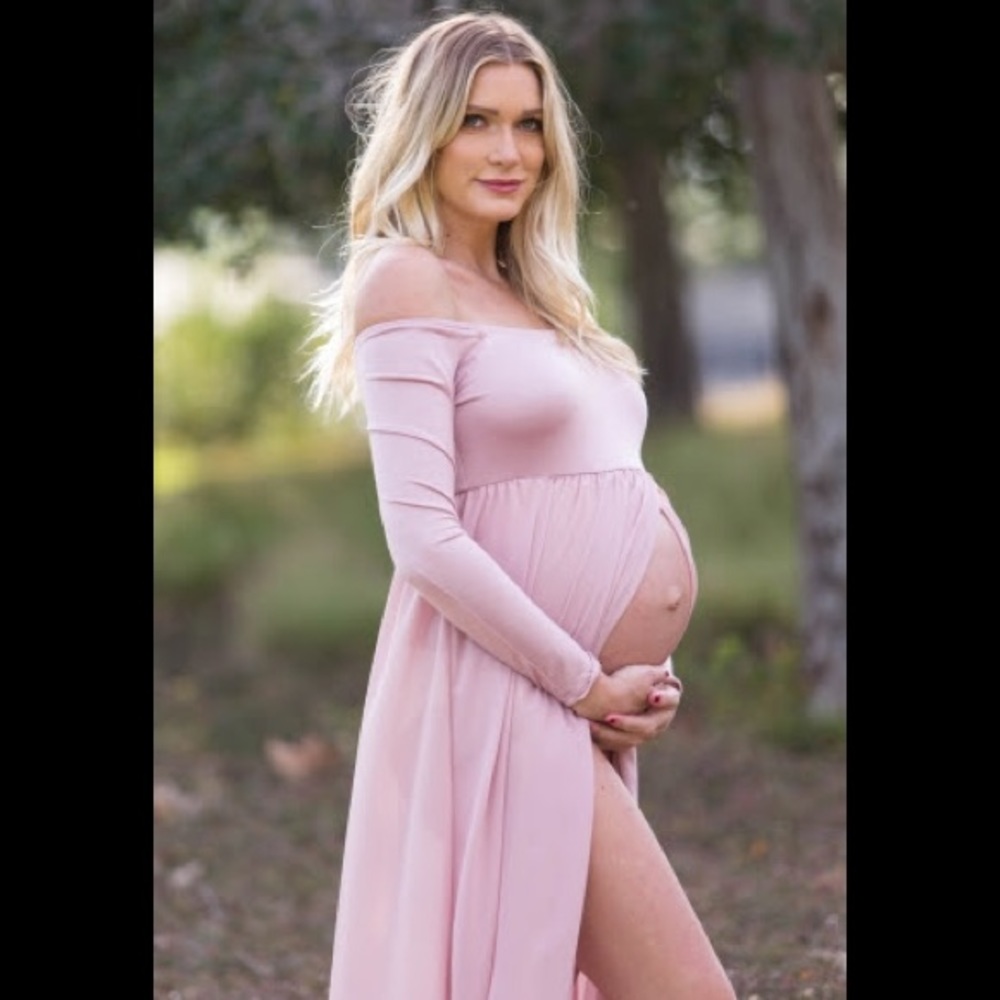Pinkblush Pink Maternity Photoshoot Gown/Dress